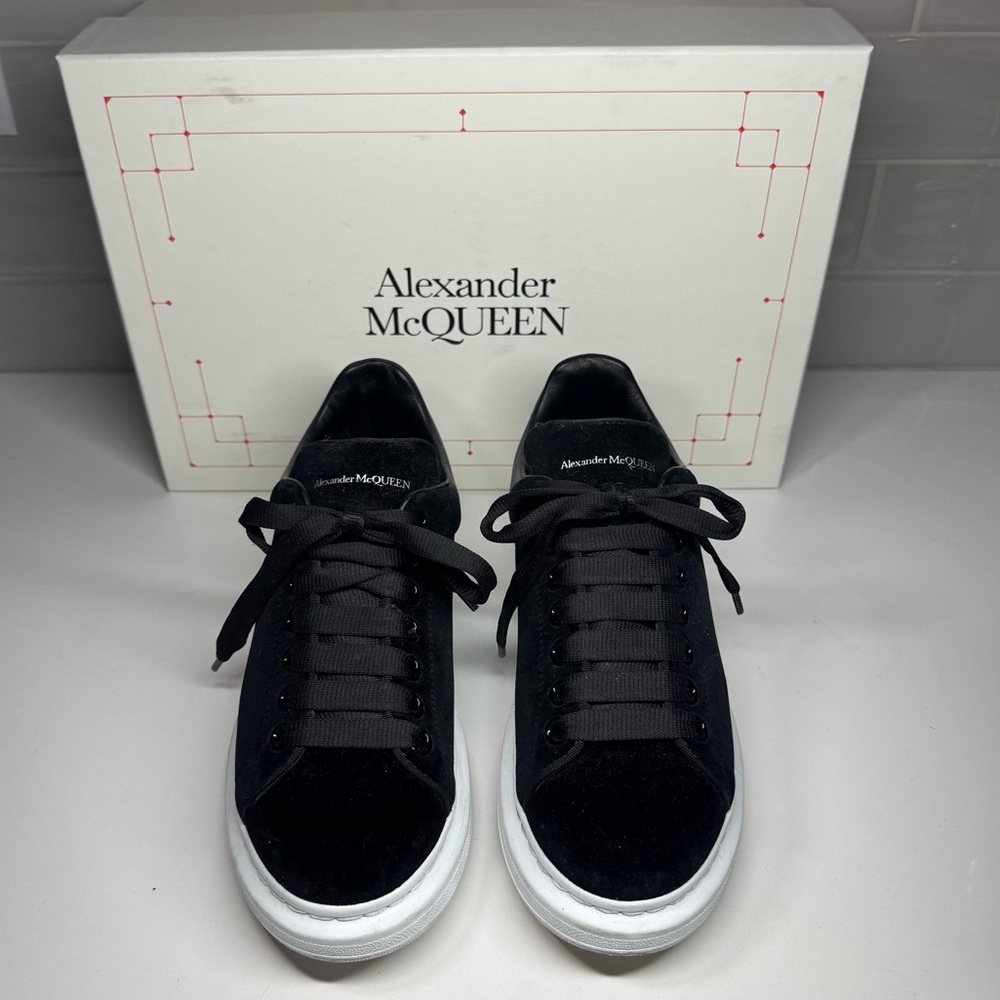 Alexander McQueen Oversize Velvet Trainers